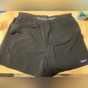 XL Patagonia Black Baggies 5” inseam Swim Shorts Board Shorts